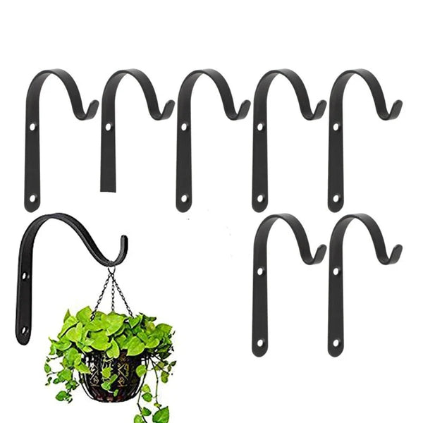 Metal J-Shaped Hanging Hook Set